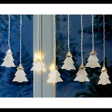 Image of Holiday Lights Fir Trees 8 LED Christmas Decoration Winter