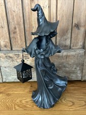 100 Authentic Cracker Barrel Black Witch With LED Lantern 2023 Holloween