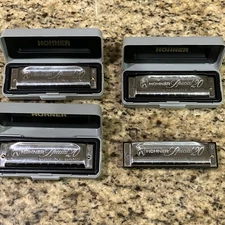 560/20 Hohner Special 20 Marine Band Harmonica Made In Germany - Set of 4