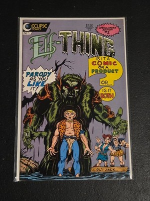 Elf-Thing #1 (1987 Eclipse Comics) Incredible Hulk Homage! Parody! Bag+Board