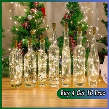 BUY 4 GET 10 Free - Bottle String Cork Lights Battery Cork Shaped Wedding Party