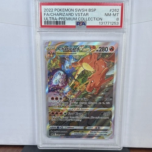 Pokémon TCG Promo SWSH262 Charizard VSTAR Ultra Premium Collection PSA 8