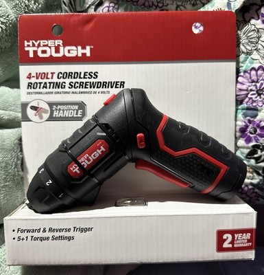 Hyper Tough 4-Volt Max Lithium-Ion Cordless Rotating Screwdriver with Charger