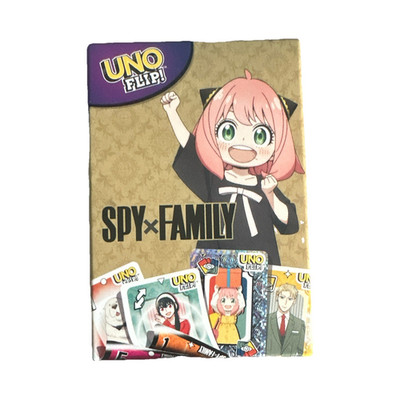 Mattel Games UNO FLIP! SPY×FAMILY Kartenspiel (Komplettes Spiel) Comics & Mangas
