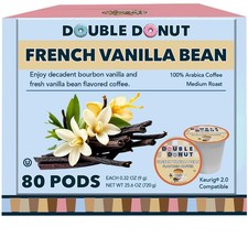 French Vanilla Coffee 80 Count Medium Roast Flavored Pods for Keurig K Cups