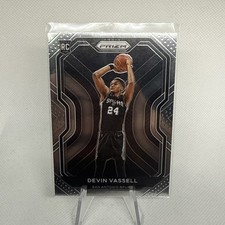 Devin Vassell Prizm 2021 Rookie Base Card No.252 San Antonio Spurs. rookie card picture