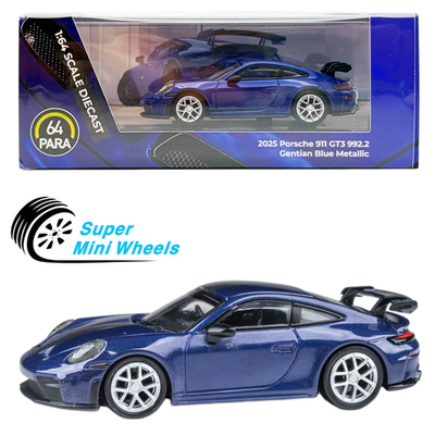 PARA64 2025 Porsche 911 GT3 (992.2) Gentian Blue Metallic 1:64 | eBay