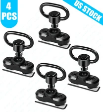 4 kit Quick Release Sling Mount Push Button QD Sling Swivel Adaptor For M-LOK