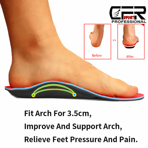 Orthotic Shoes Insoles Arch Support Inserts Pads Flat Feet Pain Unisex Women Men - Picture 6 of 14