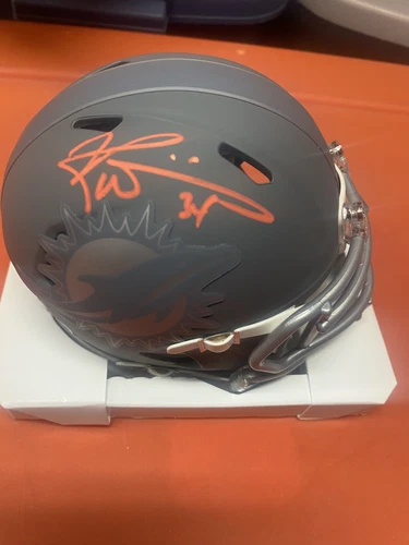 Ricky Williams Signed Mini Slate Helmet JSA Certified Miami Dolphins