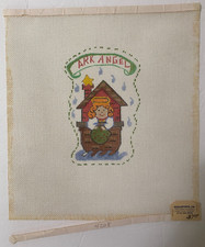 Angel Hand-painted Needlepoint Canvas Noah's Ark for Christmas Ornament