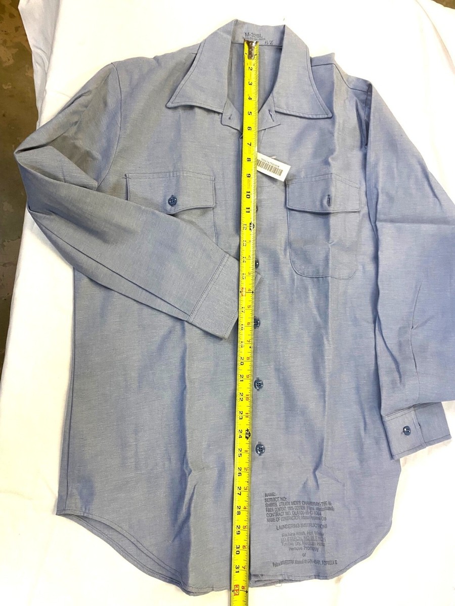 USN Dungaree Work Shirt, Medium Short (1 shirt) | eBay