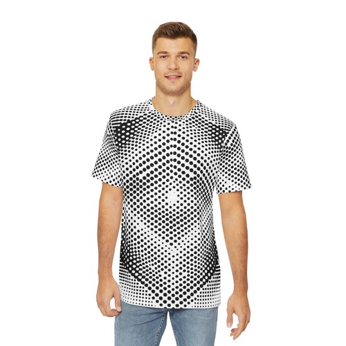 All Over Print T Shirt Anomalous Motion Dots Optical Illusion Art Trippy NEW Tee - Picture 4 of 17