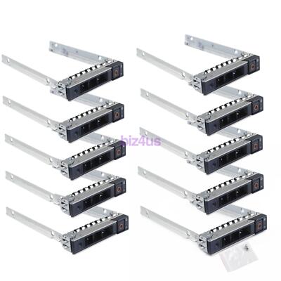 LOT of 10, 2.5'' DXD9H 14th Gen SFF Hard Drive Tray Caddy Sled for Dell R740 R640