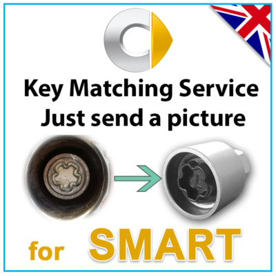 für SMART Security Master Verriegelungsschloss Radmutter Schlüsselbolzen Lug UK passend