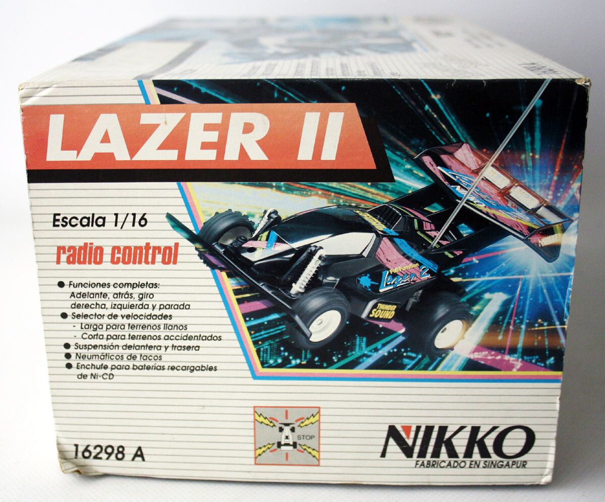 RARE VINTAGE 90'S NIKKO LAZER II TURBO OFF ROAD CAR 1:16 R/C RARE VINTAGE 90'S NIKKO LAZER II TURBO OFF ROAD CAR 1:16 R/C