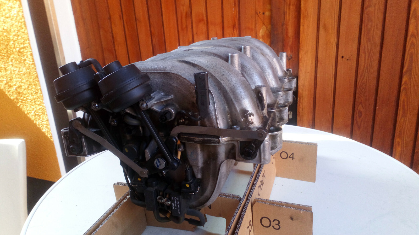 Mercedes Benz W212 S212 V8 M273 Saugrohr Ansaugbrücke  