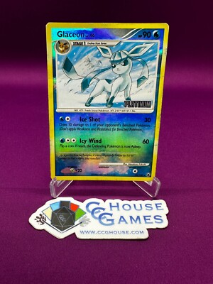 Glaceon 20/100 Majestic Dawn Stamped Pokemon Rev Holo Burger King