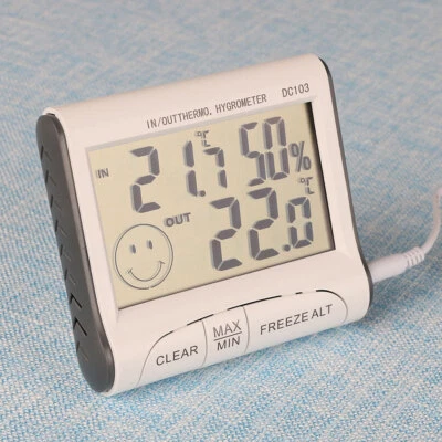 Digital Indoor Thermometer Hygrometer Mini Room Temperature Monitor LCD Display