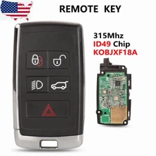 Replacement for Land Rover 2018-2022 315MHz Half Keyless Smart Key FOB KOBJXF18A