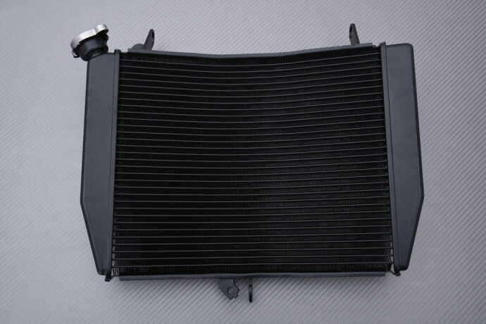 Radiateur eau type origine pour moto Yamaha YZF-R6 2003 2004 en aluminium noir