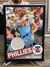 2020 Topps 1985 Topps Baseball Relics Black /199 Rhys Hoskins #85R-RHO Jersey