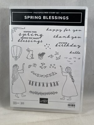 SPRING BLESSINGS Stamp Set Stampin Up Birthday Thank You Hello J23