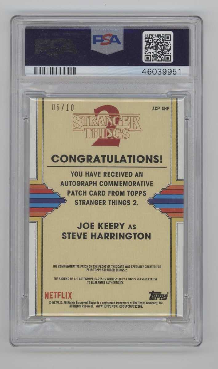 2019 Topps Stranger Things Steve Harrington Commemorative Patch
