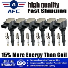 6X OEM Ignition Coil pack+6X Iridium Spark plug For Mercedes-Benz C300 UF535