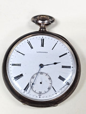 Antique Longines Pocket Watch .800 Silver 6 Grands Prix Paris-Anvers-Paris