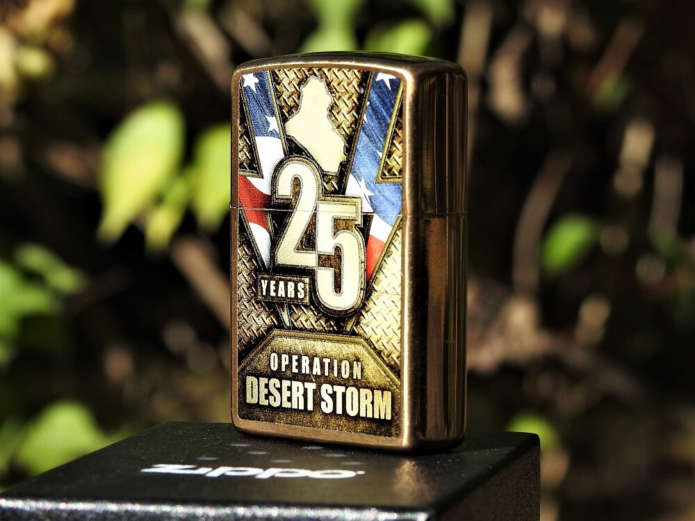 Operation Desert Storm Zippo Lighter - 25 Years - 25th Anniversary