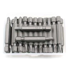 TMAX 25pc Tri Wing, Torq-Set, Spline Screwdriver Insert Bits