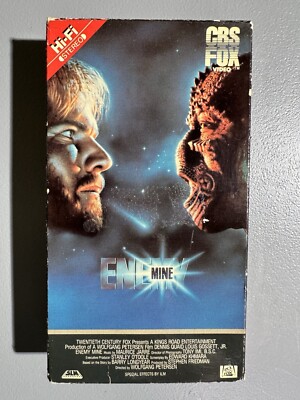 Enemy Mine, 1986 Movie VHS, Dennis Quaid, 1st Home Video Release, TESTED, Works