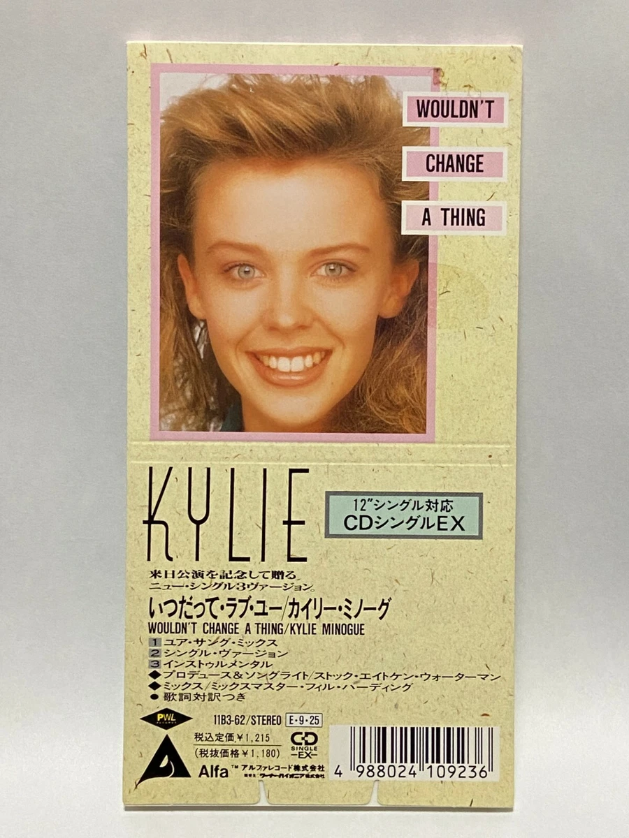 Kylie Minogue Wouldn't Change A Thing Japan 3