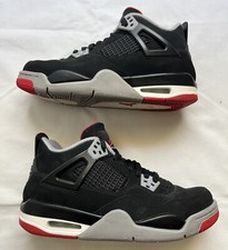 Size 5.5 - Jordan 4 Retro Bred Black/Fire Red Cement 2019