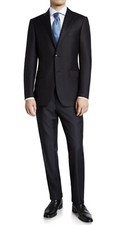 Ermenegildo Zegna Sartorial Trofeo Navy Two Button Suit Size 40 R 4395 242