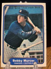 1982 Fleer #44 Bobby Murcer New York Yankees