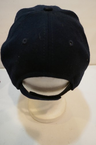 Vintage USS Mitschner Solid Back - Strap Back Hat Black W Yellow Lettering - Picture 2 of 3