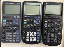 Lot Of 3 Texas Instruments TI 82, TI 83, TI 86, displays with dead pixels. AS IS