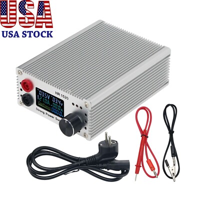 HR1520 Adjustable Power Supply DC Regulated for Short Circuit Detection USA