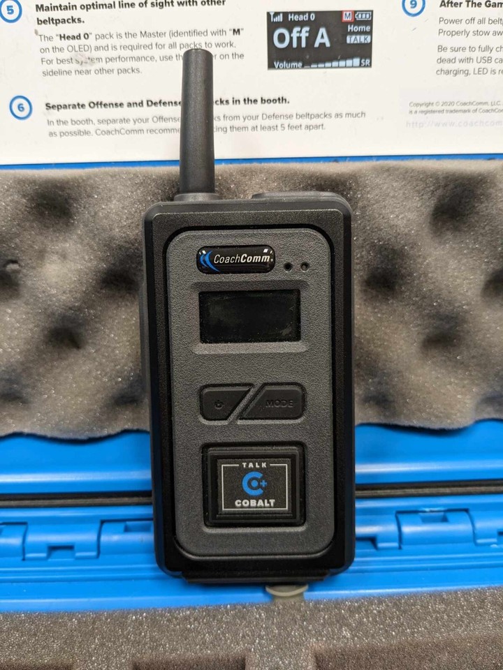 Cobalt Plus Headset Systems for Football Coaches (911