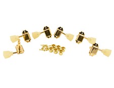 Kluson 3 3 Gold Pearl Keystone 1 row Button Tuners 8.8mm fits Gibson KD-3-GPK