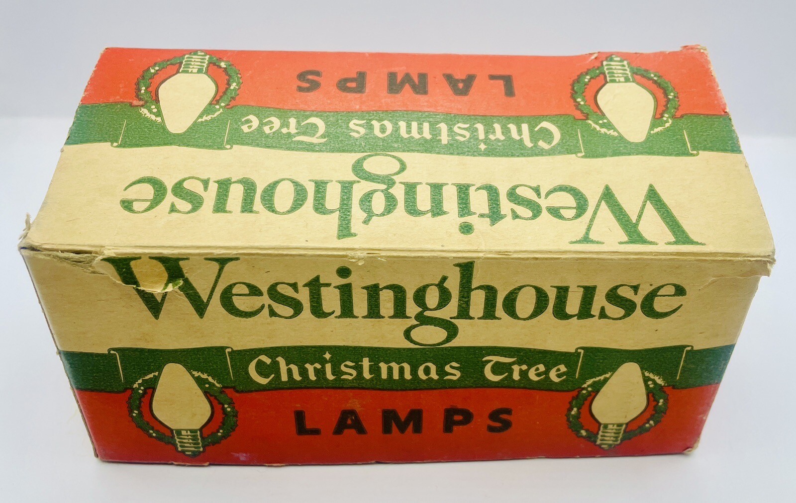 Vintage Westinghouse Christmas Tree Lamps Bulbs Blue Original Box SEE