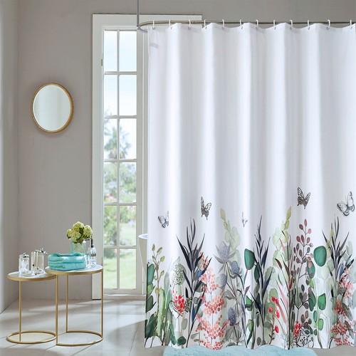 Extra Long Polyester Bathroom Shower Curtains Splash Proof Fabric Shower Curtain - Picture 14 of 63