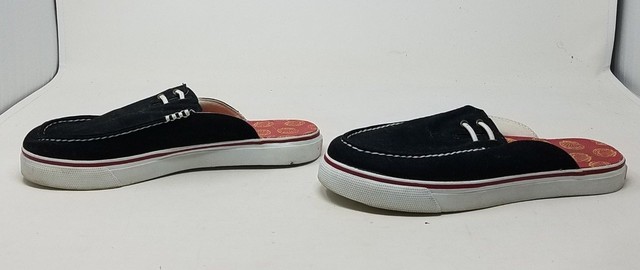 sperry canvas mules