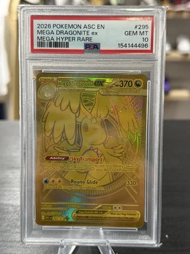 New ListingPokémon Mega Dragonite Ex 295/217 ASC EN Mega Hyper Rare GEM MT PSA 10 LOW POP