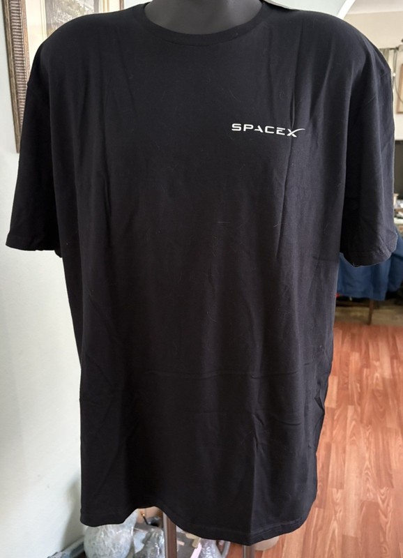 NWT Elon Musk SPACEX Black T-Shirt, Size XL IPO launching 6/12/26