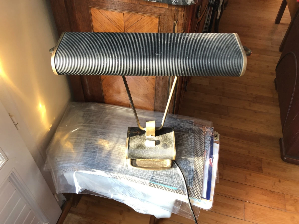 Lampe Vintage Industriel Métal Brossé Orientable - Idéale Pour Bureau, Salon Ou Chambre