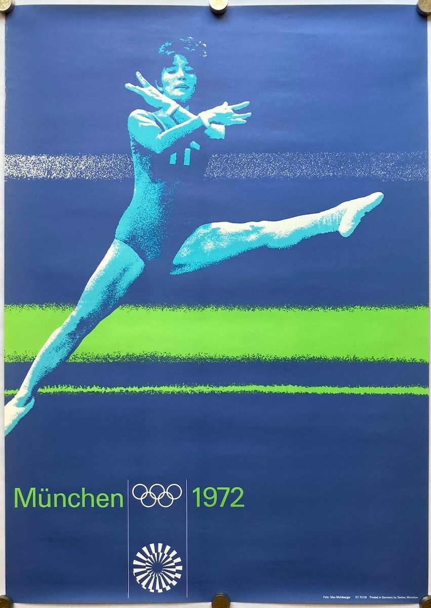 Original Vintage Poster OLYMPICS - MUNICH - OTL AICHER