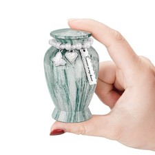 Memorials Small Urns for Human Ashes Keepsake Aluminum Mini Urns for Ashes wi...